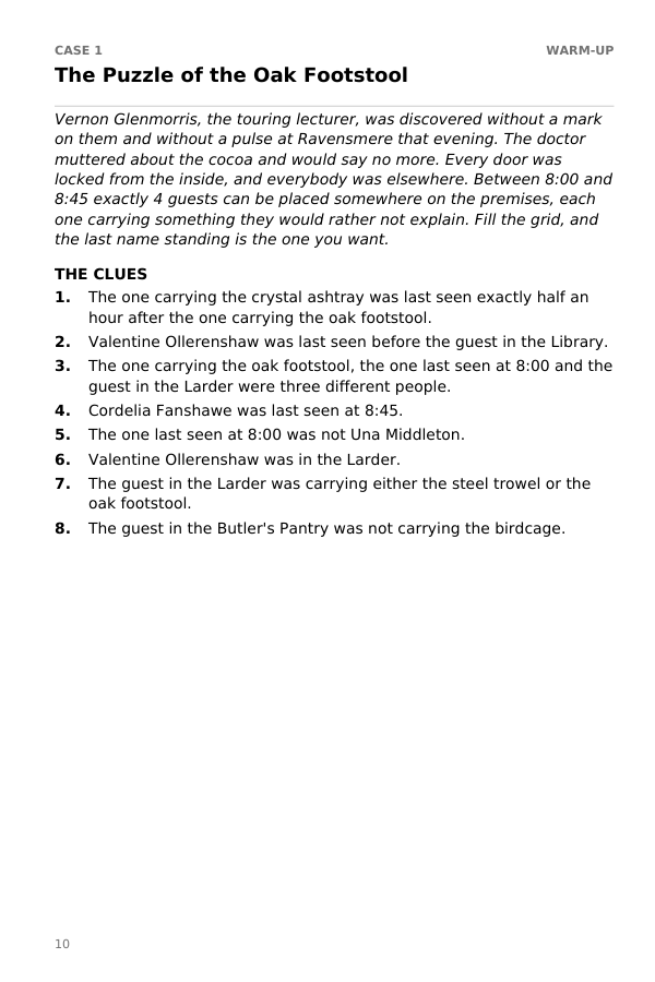 A page from the free sample