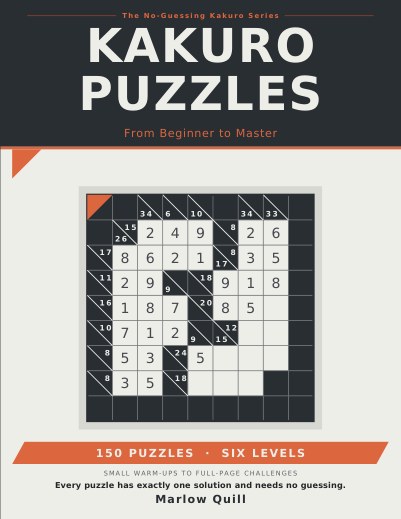 Front cover of Kakuro Puzzles: From Beginner to Master