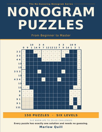 Front cover of Nonogram Puzzles: From Beginner to Master